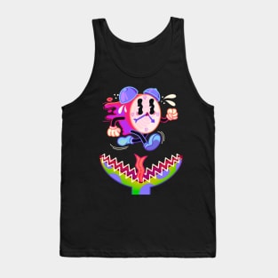 Running time - Retro cartoon design Tank Top